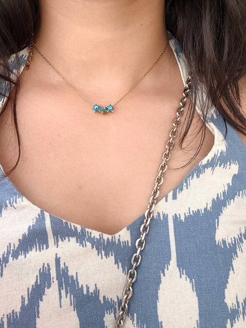 Blue Evil Eye Neck chain