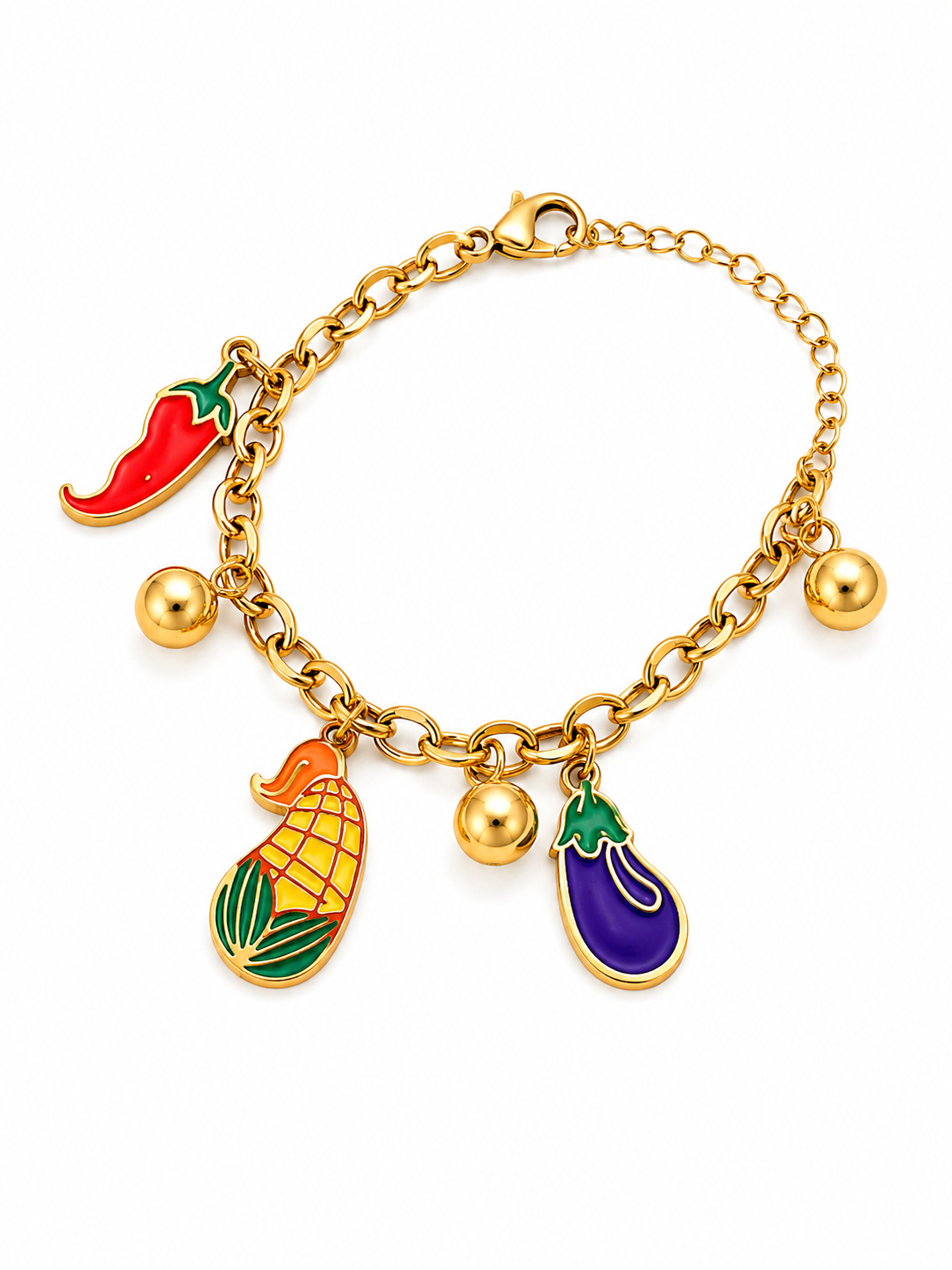 Fruit Charm Bracelet