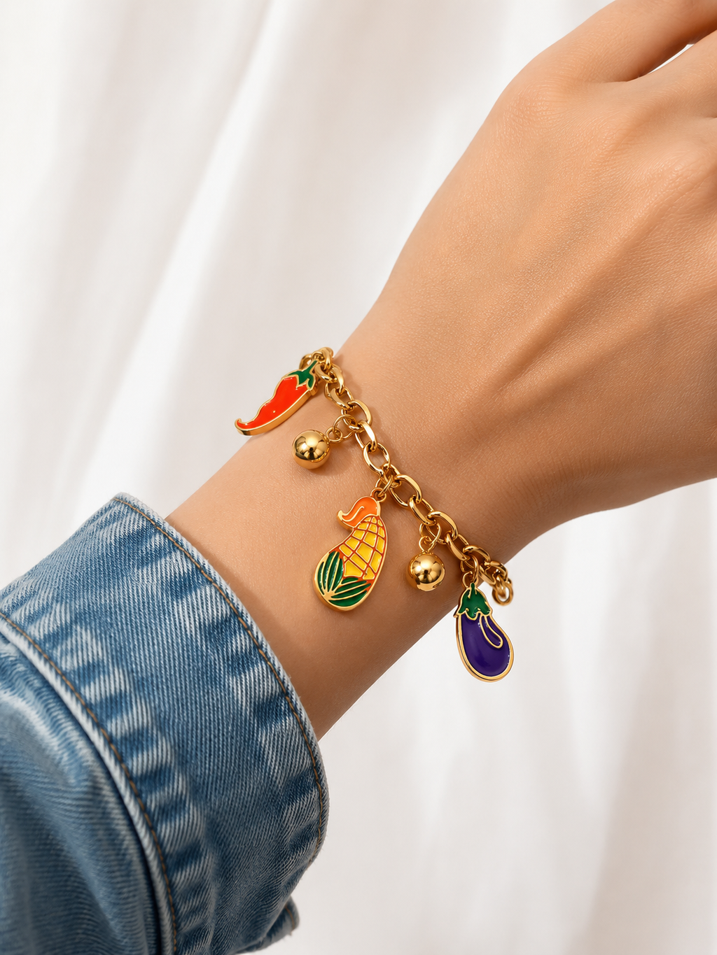 Fruit Charm Bracelet