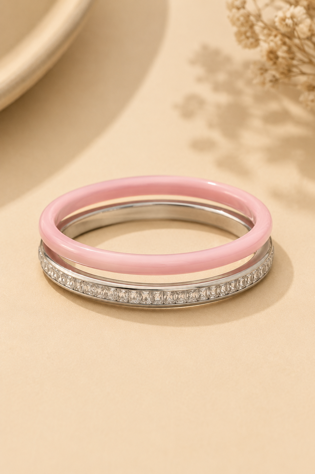 Silver Pink Ring
