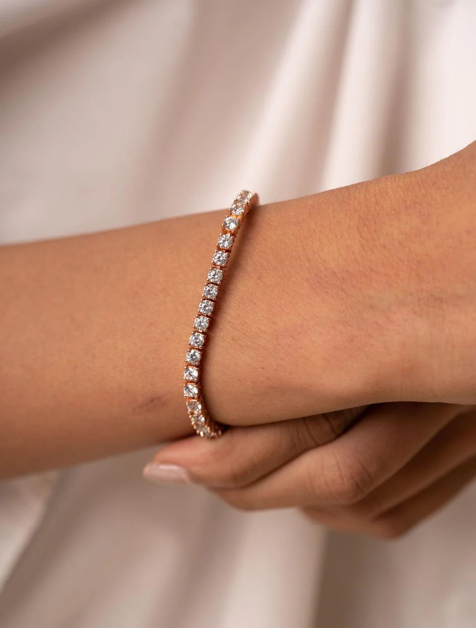 Tennis Bracelet Rose Gold