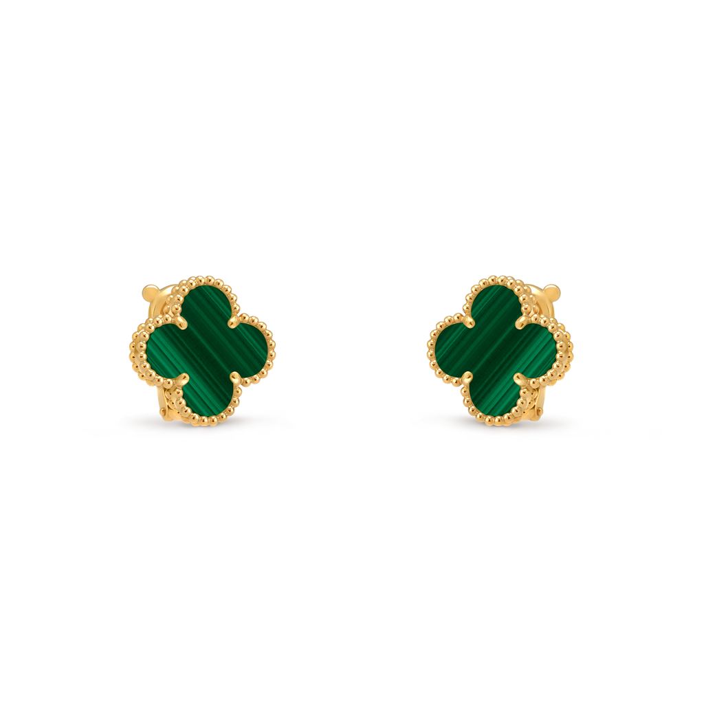 Van clef earrings (green)