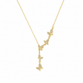 Butterfly drip neck chain