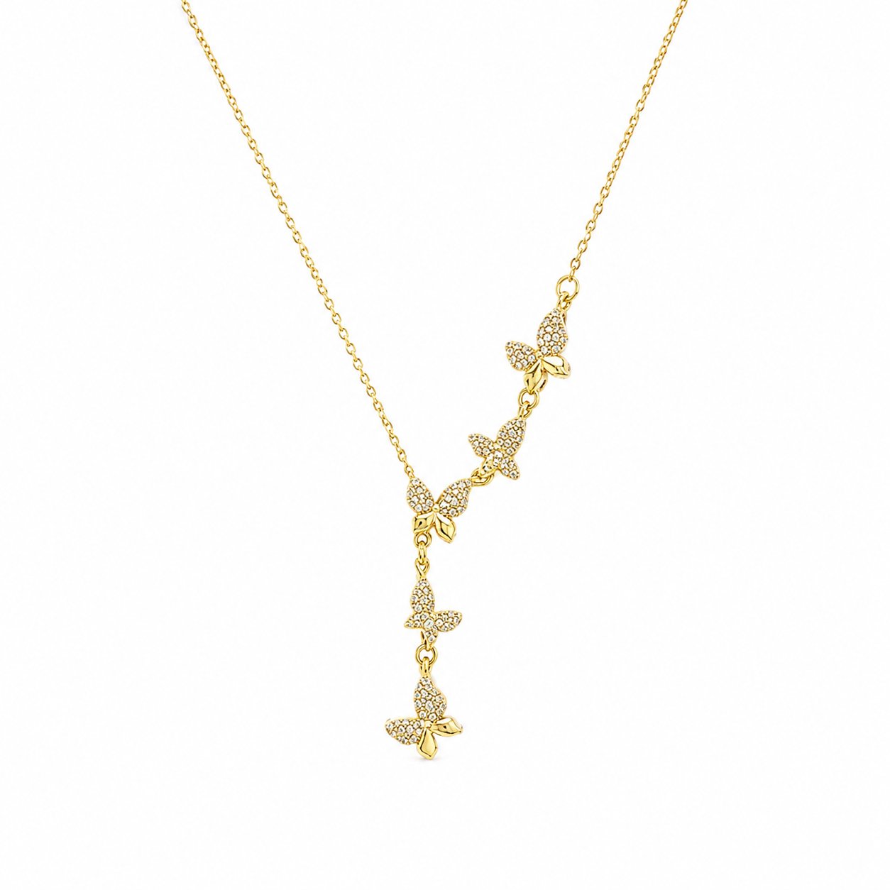 Butterfly drip neck chain